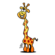 Giraf full color druk