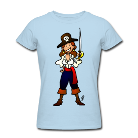 Piraten meisje T-Shirt
