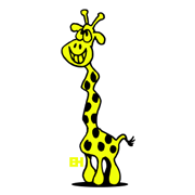 Giraf 2-kleurendruk
