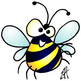Bumble bee, full colour T-shirt design
