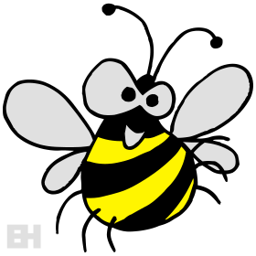 Bumble bee, driekleurig T-shirtontwerp