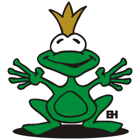 The Frog Prince, drie kleuren T-shirt design